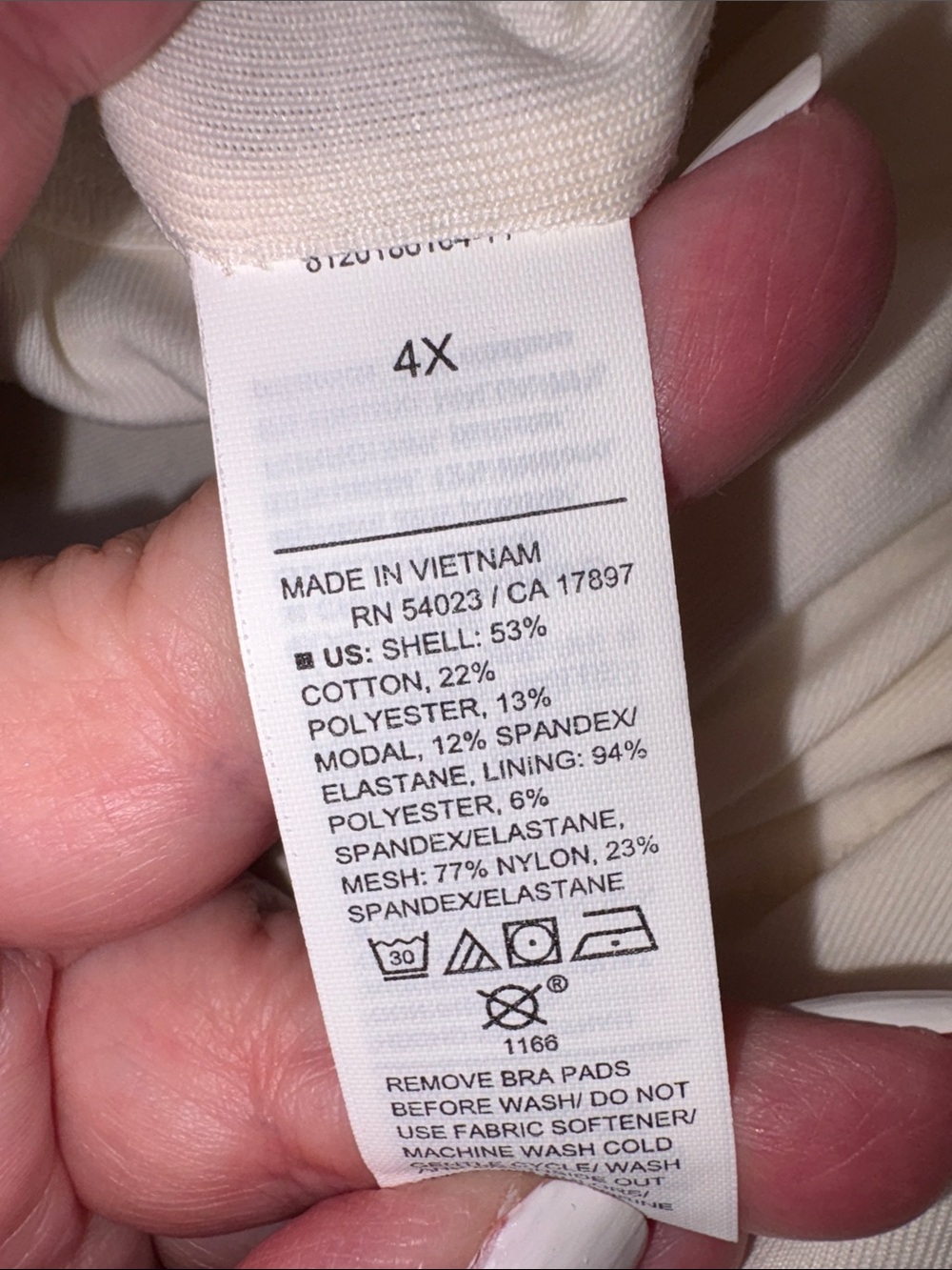 Old Navy Active Powerchill Light Support Black & White Built-in-bra Bra Plus 4x - Picture 9 of 12